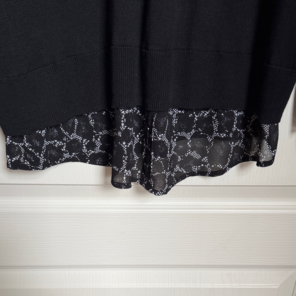 Michael Kors Black Sweater With Python Accent Blo… - image 3